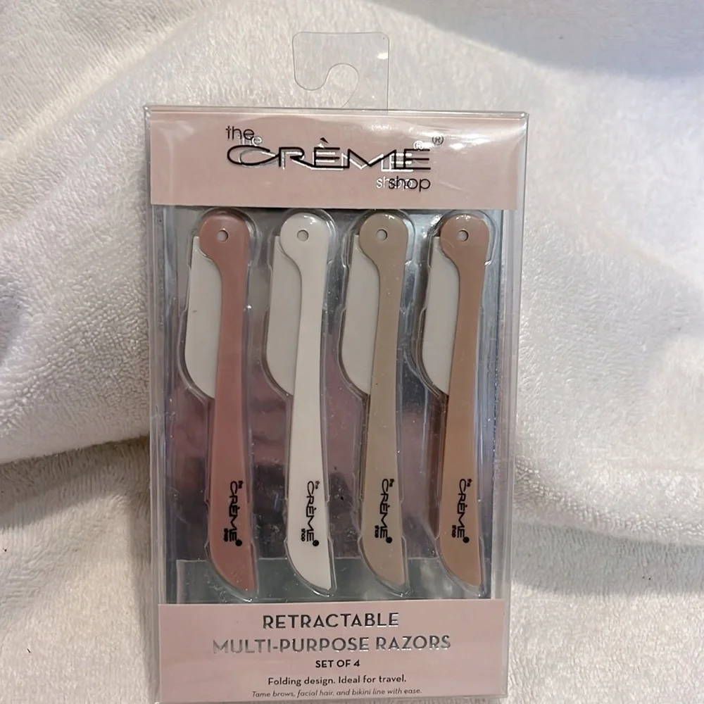 Crème Shop retractable multi purpose razors NIB